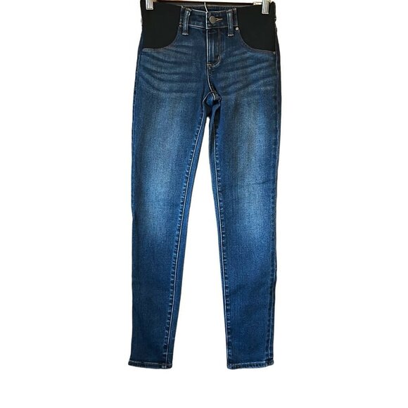 Nom Maternity Chelsea Under Belly Skinny Jeans - Blue - Picture 2 of 7